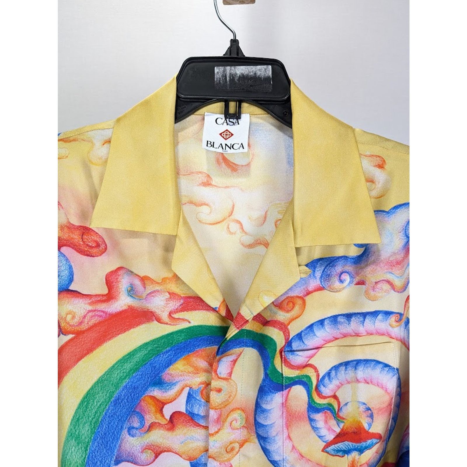 Casablanca o1rshd1 DUP /Silk Twill Short Sleeve Collar Shirt Multicolor Size US S / EU 44-46 / 1 - 3 Thumbnail