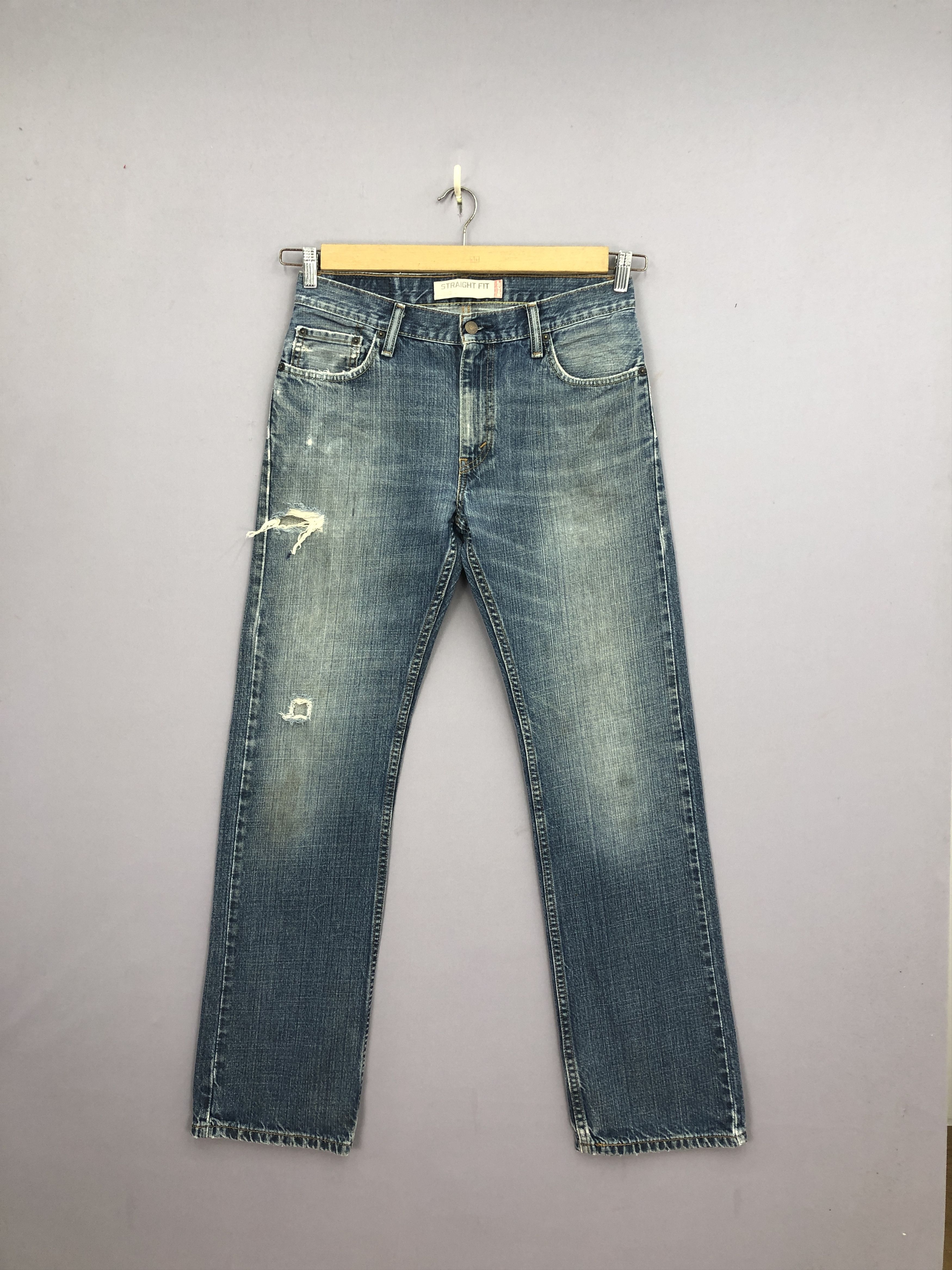 Levi's Vintage Y2K Distressed Levis Jeans Levi's Stonewash Denim Size US 30 / EU 46 - 1 Thumbnail
