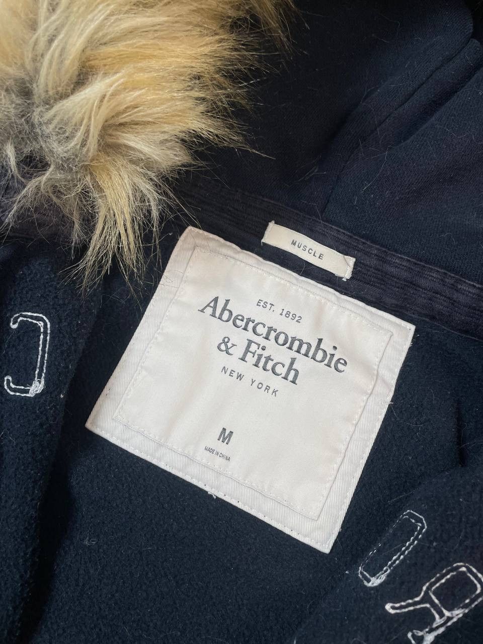 Abercrombie & Fitch Vintage 00s Abercrombie Fitch Faux Fur Zip Up Hoodie Y2K Size US M / EU 48-50 / 2 - 5 Thumbnail