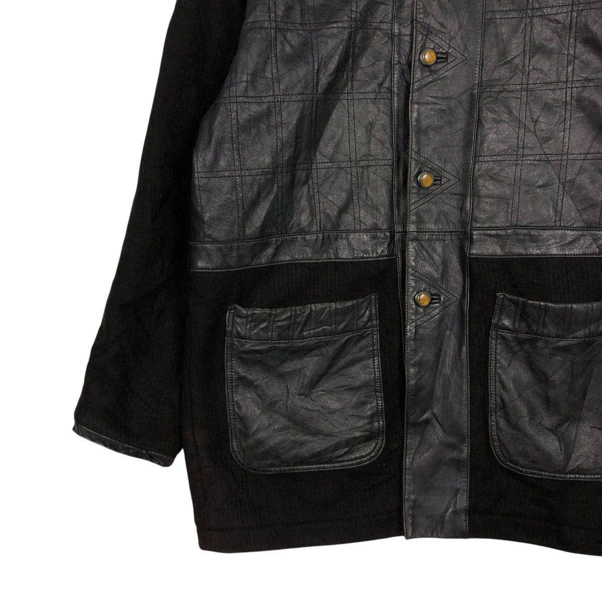 Japanese Brand 🔥VINTAGE BIKER LEATHER JACKET GO & GODON ISSEY MIYAKE Size US M / EU 48-50 / 2 - 6 Thumbnail