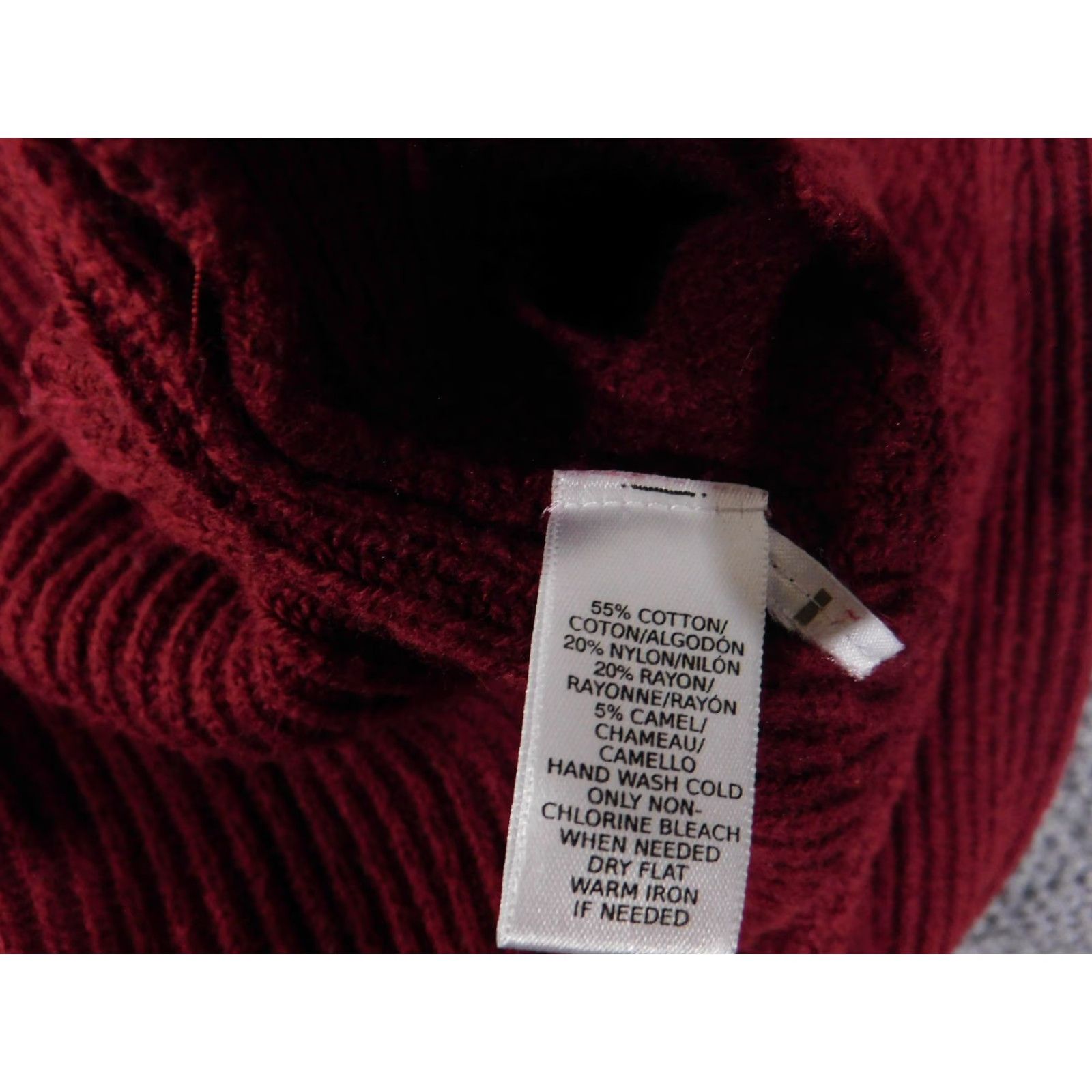 Loft LOFT Sweater Womens M Red Crew Neck Knit Long Sleeve Pullover Cotton Casual Size M / US 6-8 / IT 42-44 - 7 Thumbnail