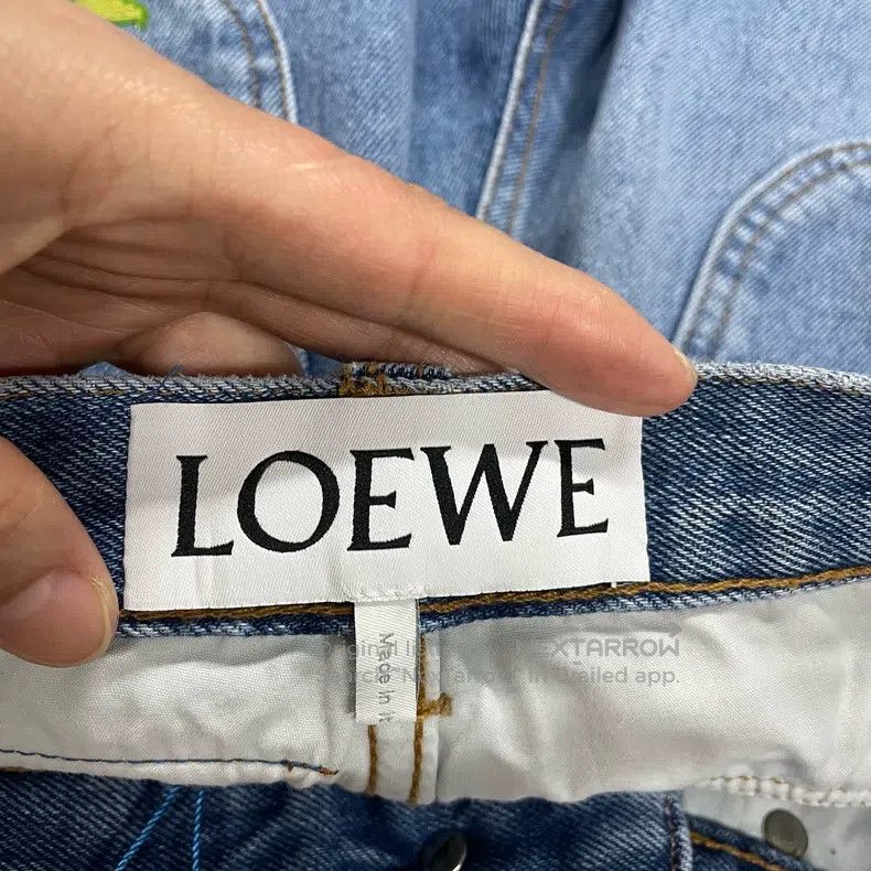 Loewe Loewe Blue Back Leather Label Floral Printed Denim Pants Size 42" / US 20 - 5 Thumbnail