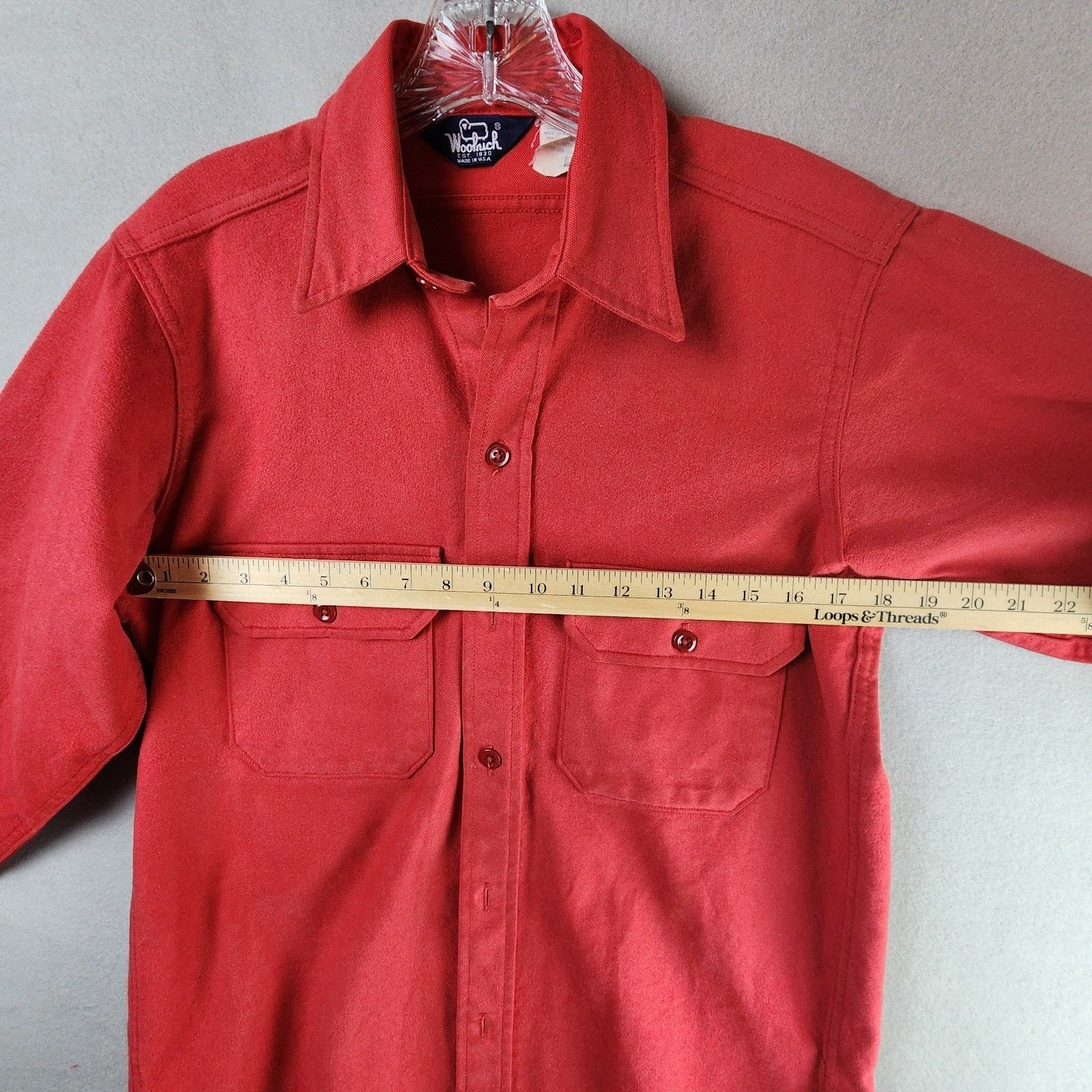 Woolrich Woolen Mills Woolrich Flannel Shirt Men Med Long Sleeve Red Heavyweight Size US M / EU 48-50 / 2 - 6 Thumbnail