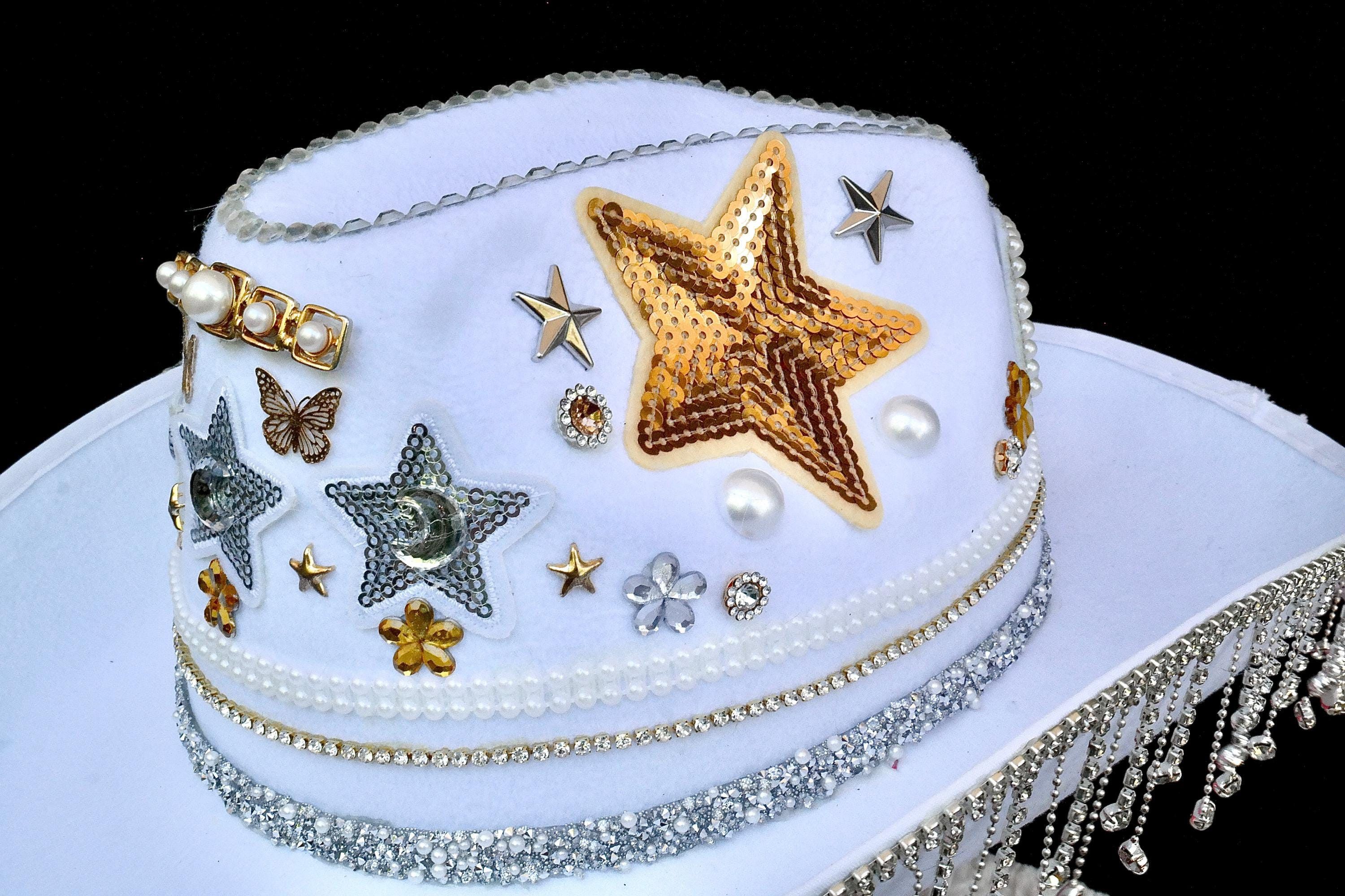 Handmade Spacey Bride Cowgirl Hat Size ONE SIZE - 5 Thumbnail