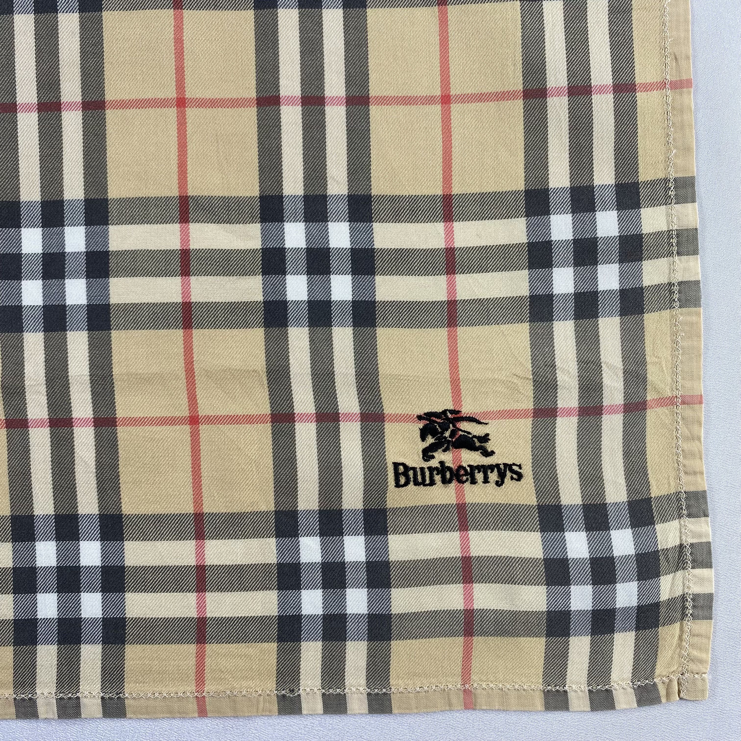 Burberry × Vintage Burberry Handkerchief / Neckerchief / Bandana-P1241 Size ONE SIZE - 3 Thumbnail