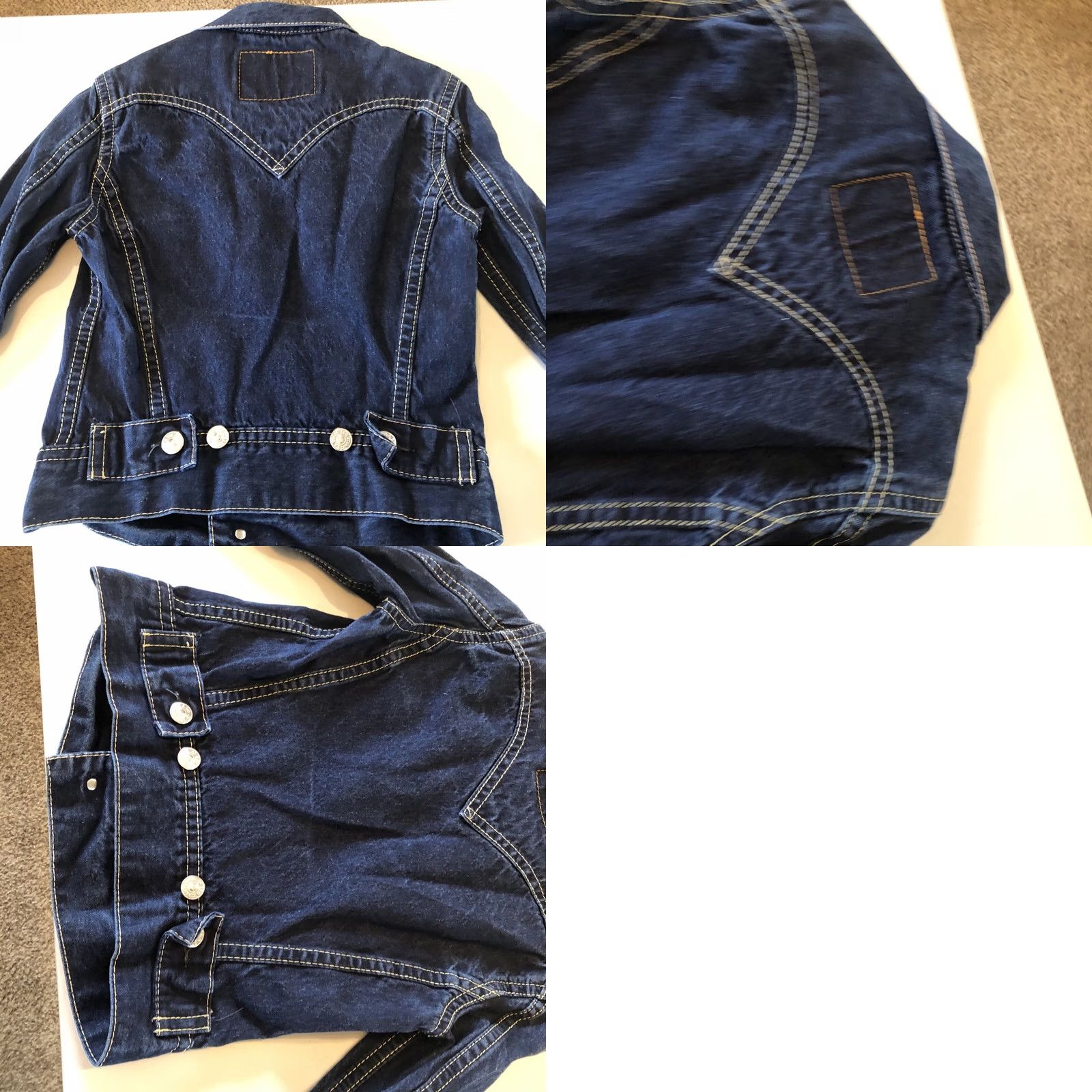 Denime Levis Womens Denim Button Down Jacket Blue Cotton Size Small Chest 34 Length 20 Jacket Women Regular Denim 34" Blue Fall Vintage No Size XXS / US 00 / IT 34 - 8 Thumbnail