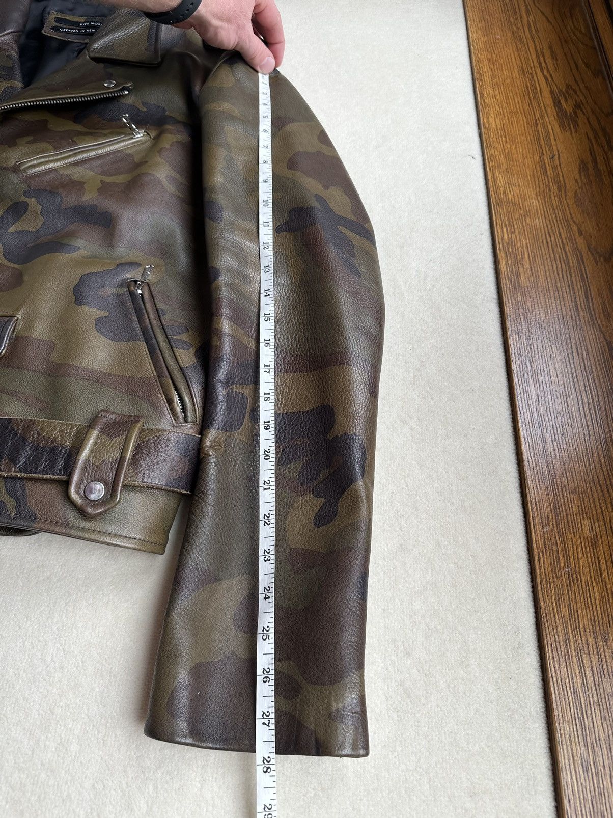 Pyer Moss The grail Pyer Moss camouflage camo biker leather jacket XL Size US XL / EU 56 / 4 - 10 Thumbnail