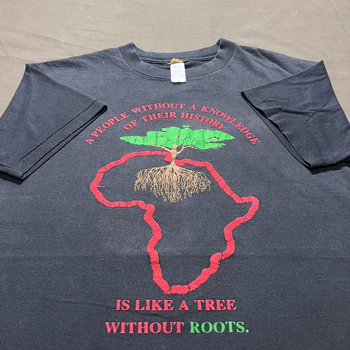 Rap Tees Vintage Marcus Garvey Quotes Black History Faded Graphic Size US M / EU 48-50 / 2 - 1 Thumbnail