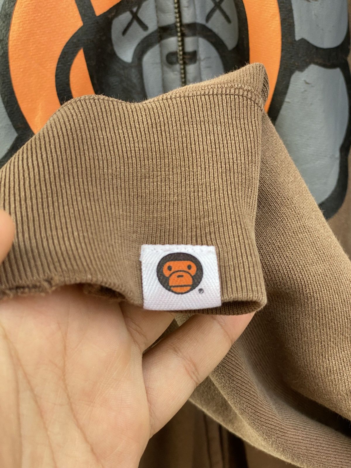 Bape × Kaws Bape x Kaws Soldier Brown Full Zip Hoodie Size US L / EU 52-54 / 3 - 5 Thumbnail