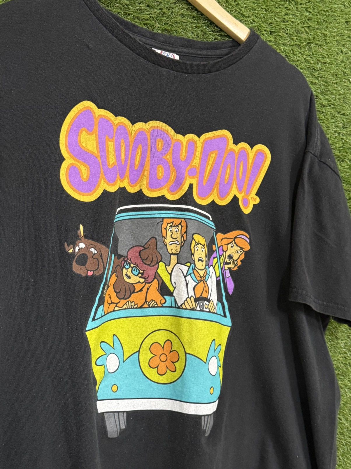 Vintage Vintage Scooby Doo Mystery Van Black Pro Delta Logo Tee XL Size US XL / EU 56 / 4 - 2 Thumbnail