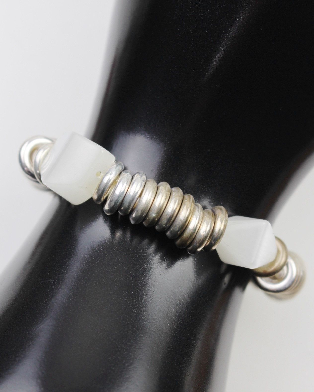Japanese Brand 2000S JAPANESE MADE LUNA SILVER RINGS BRACELET Size ONE SIZE - 4 Thumbnail