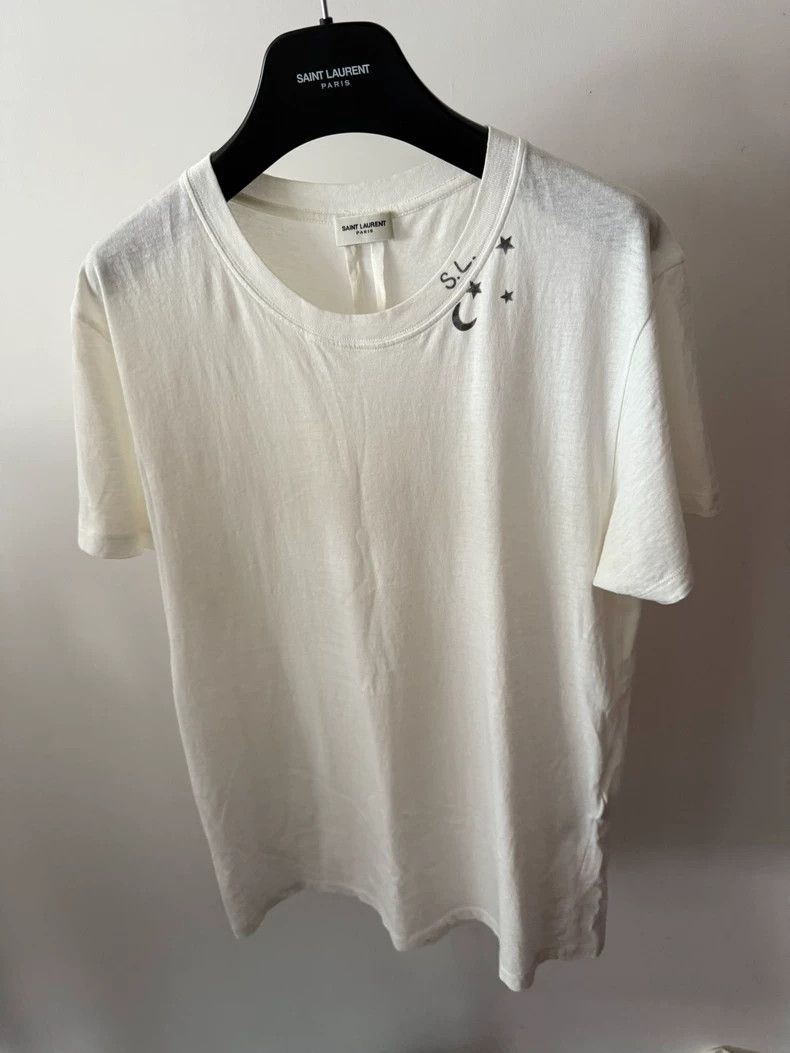 Saint Laurent Paris Saint Laurent Paris Star and Moon T-shirt 2505