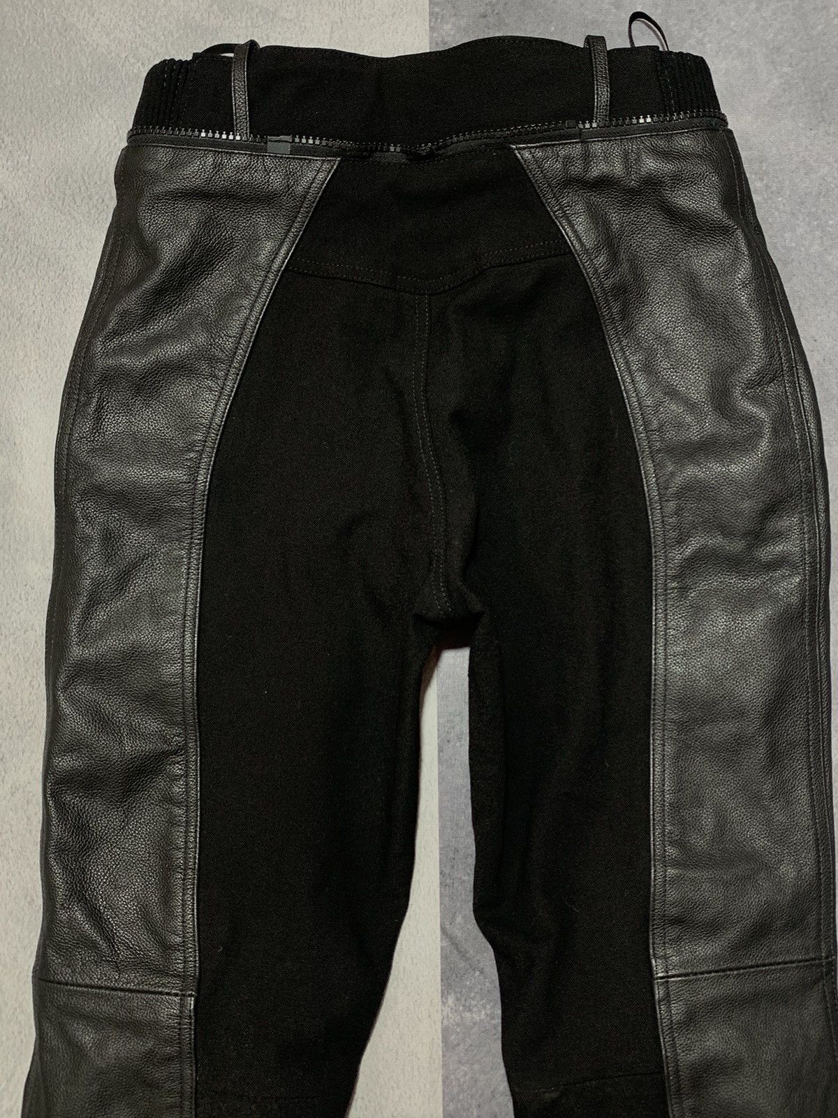 Vintage Vintage Y2K leather motorcycle biker pants size 28 Size 28" / US 6 / IT 42 - 6 Thumbnail