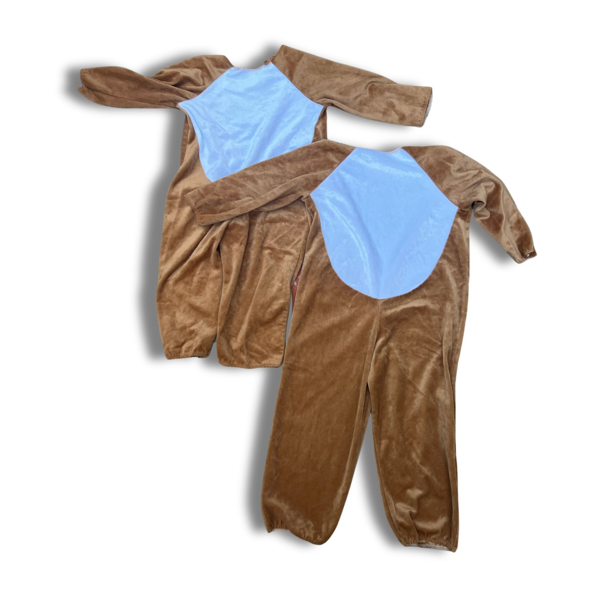 Other Brown & Blue Fleece Animal Onesie Costume For Kids Hallowee Size US S / EU 44-46 / 1 - 2 Thumbnail