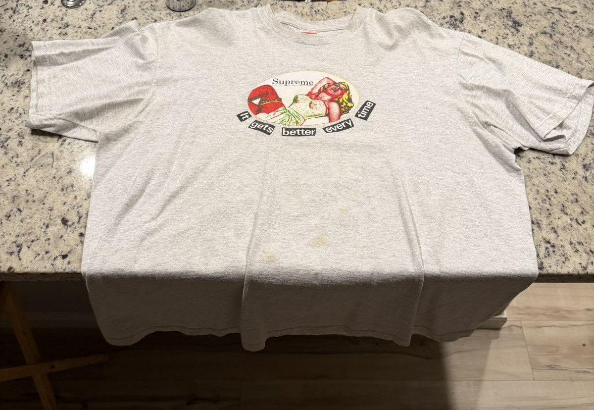 Supreme Supreme "it gets better every time" T shirt Size US XL / EU 56 / 4 - 1 Thumbnail