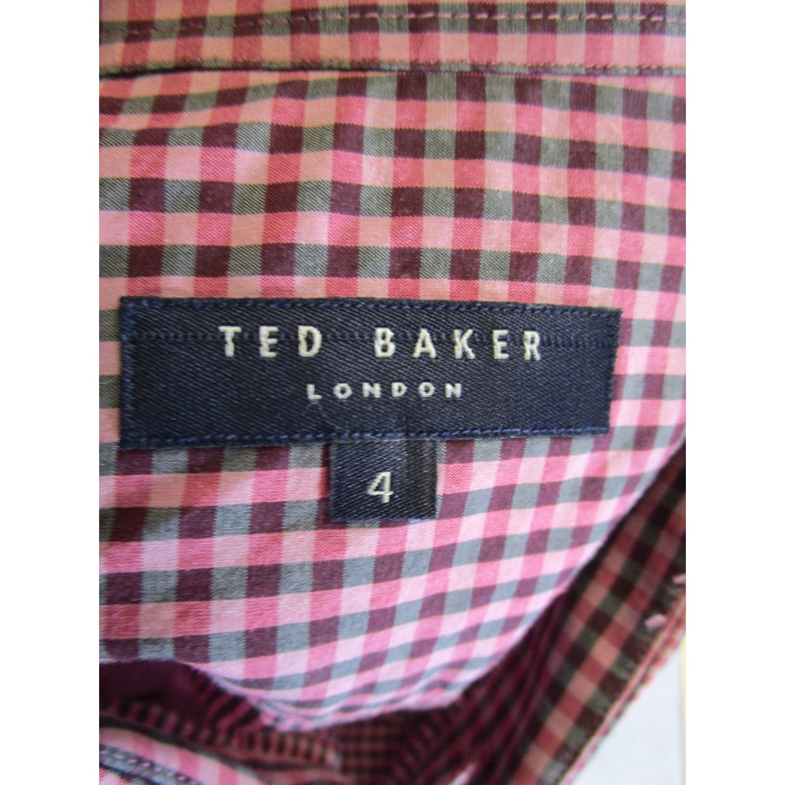 Ted Baker VINTAGE Ted Baker Shirt Mens 4 Purple Button-Up Long Sleeve Check Cotton Ted Baker Shirt Mens 4 Purple Button-Up Long Sleeve Check Cotton Size US S / EU 44-46 / 1 - 6 Thumbnail