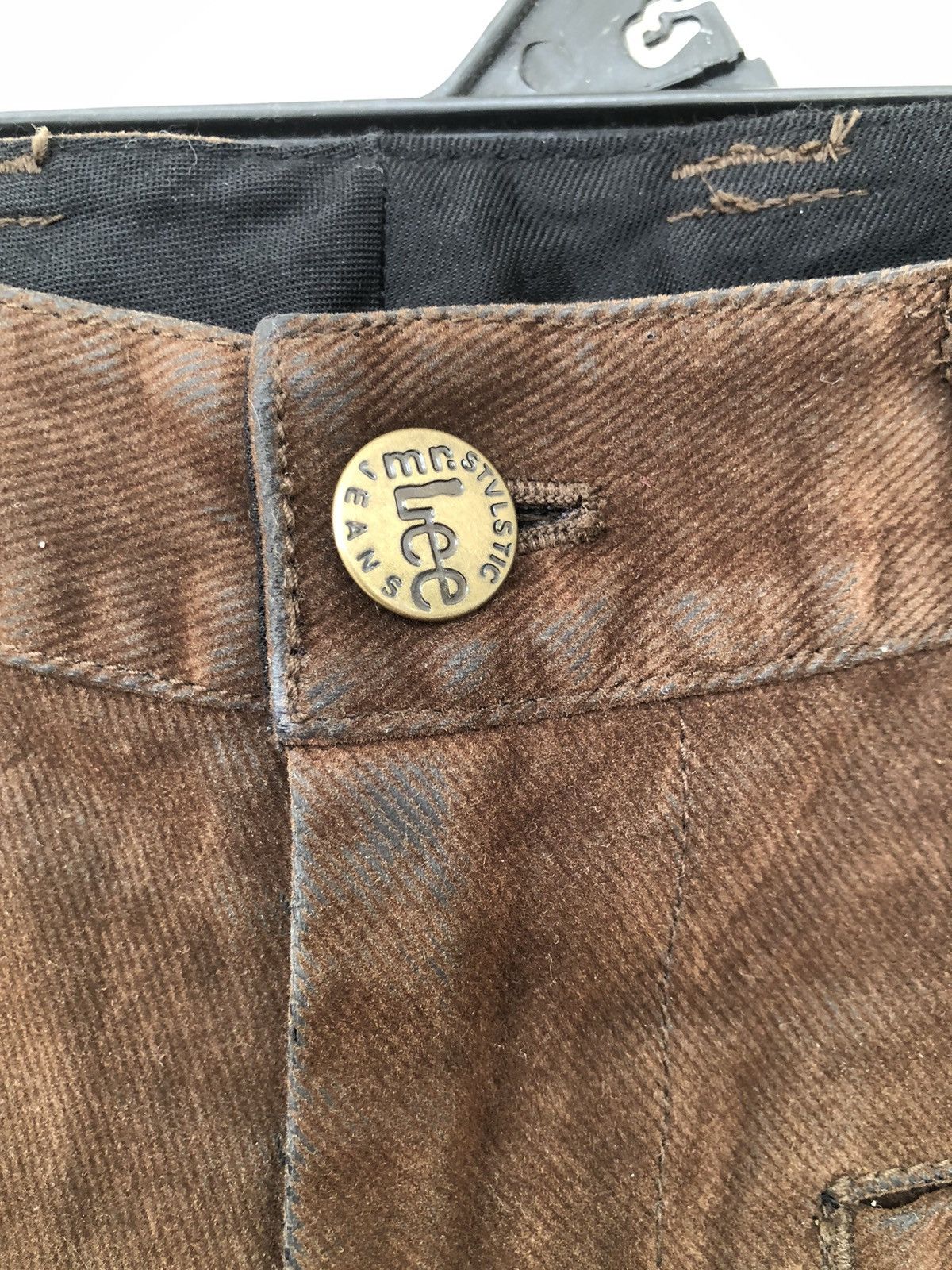 Japanese Brand Vintage COMME CA ISM Suede Cargo Pant Size US 32 / EU 48 - 8 Thumbnail