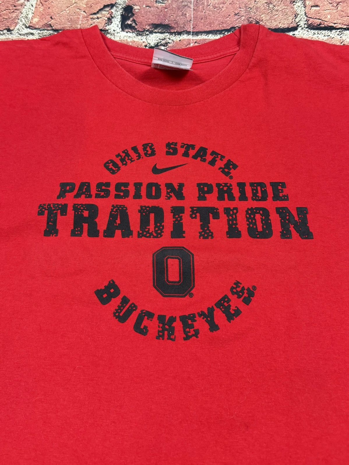 Nike Y2K Nike Center Swoosh Ohio State Buckeyes Double Sided Ter Size US XXL / EU 58 / 5 - 5 Thumbnail