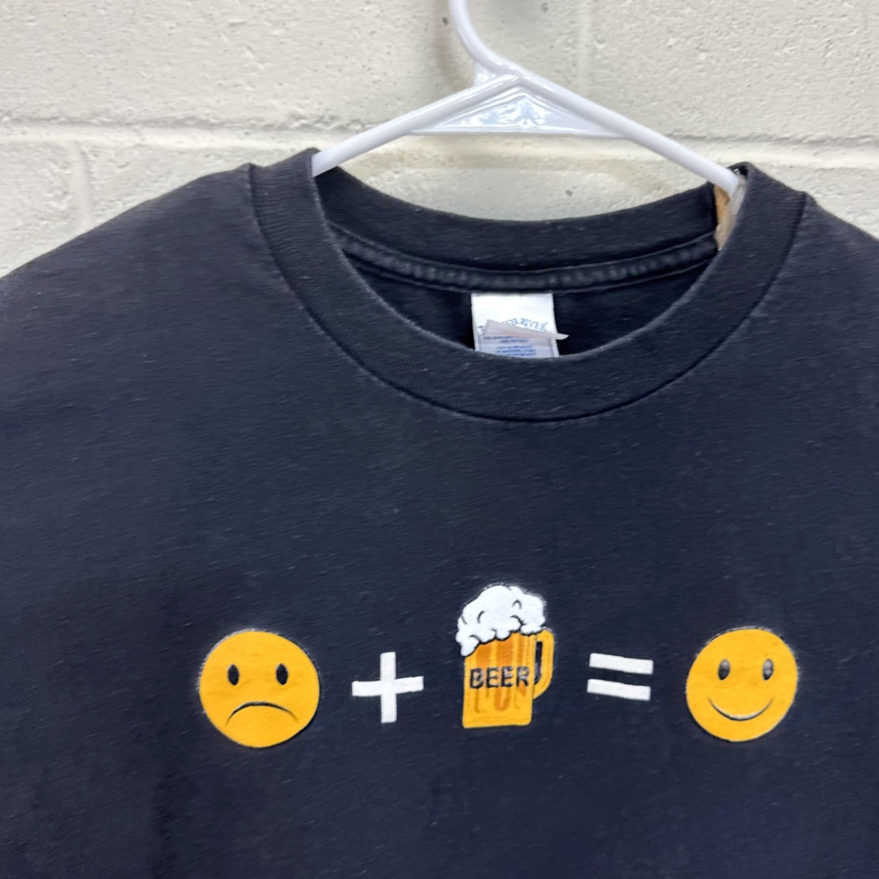 Vintage VINTAGE Tennessee River T-Shirt Black XL Men 90s Beer Funny Garment Print Short Sleeve Crew Neck Size US XL / EU 56 / 4 - 3 Thumbnail