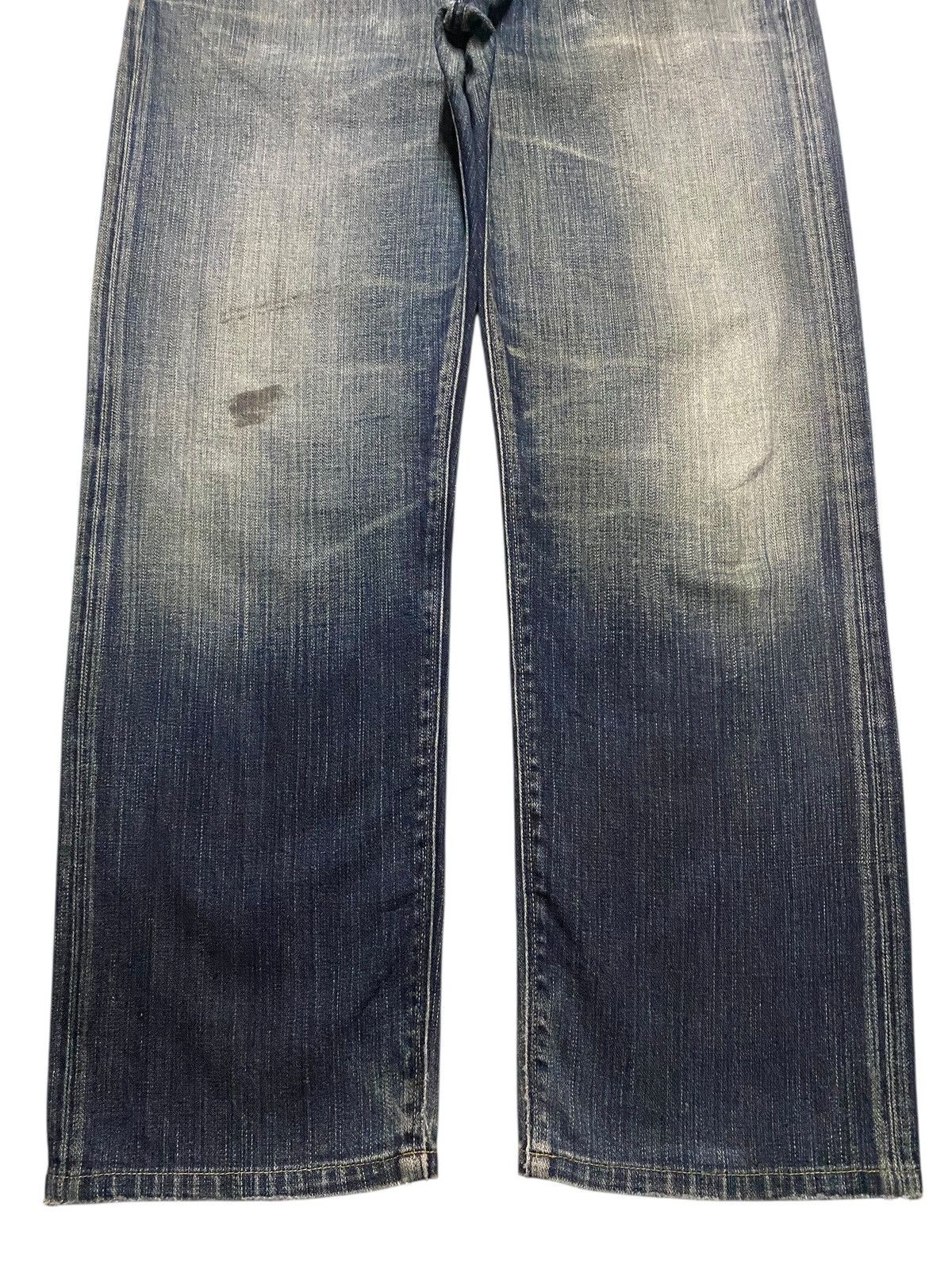 Japanese Brand Vintage Japanese Brand Back Number Faded Distressed Loose Size US 34 / EU 50 - 5 Thumbnail