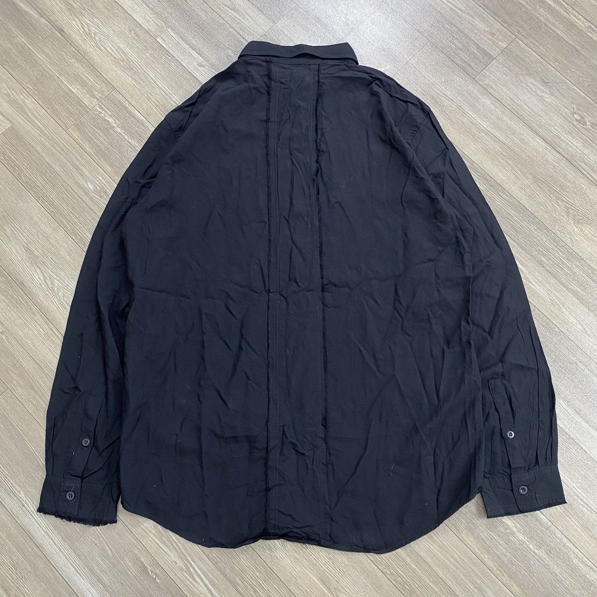 Yohji Yamamoto Archive Y’S For Men Yohji Yamamoto Black Long Shirt Designer Size US S / EU 44-46 / 1 - 16 Thumbnail