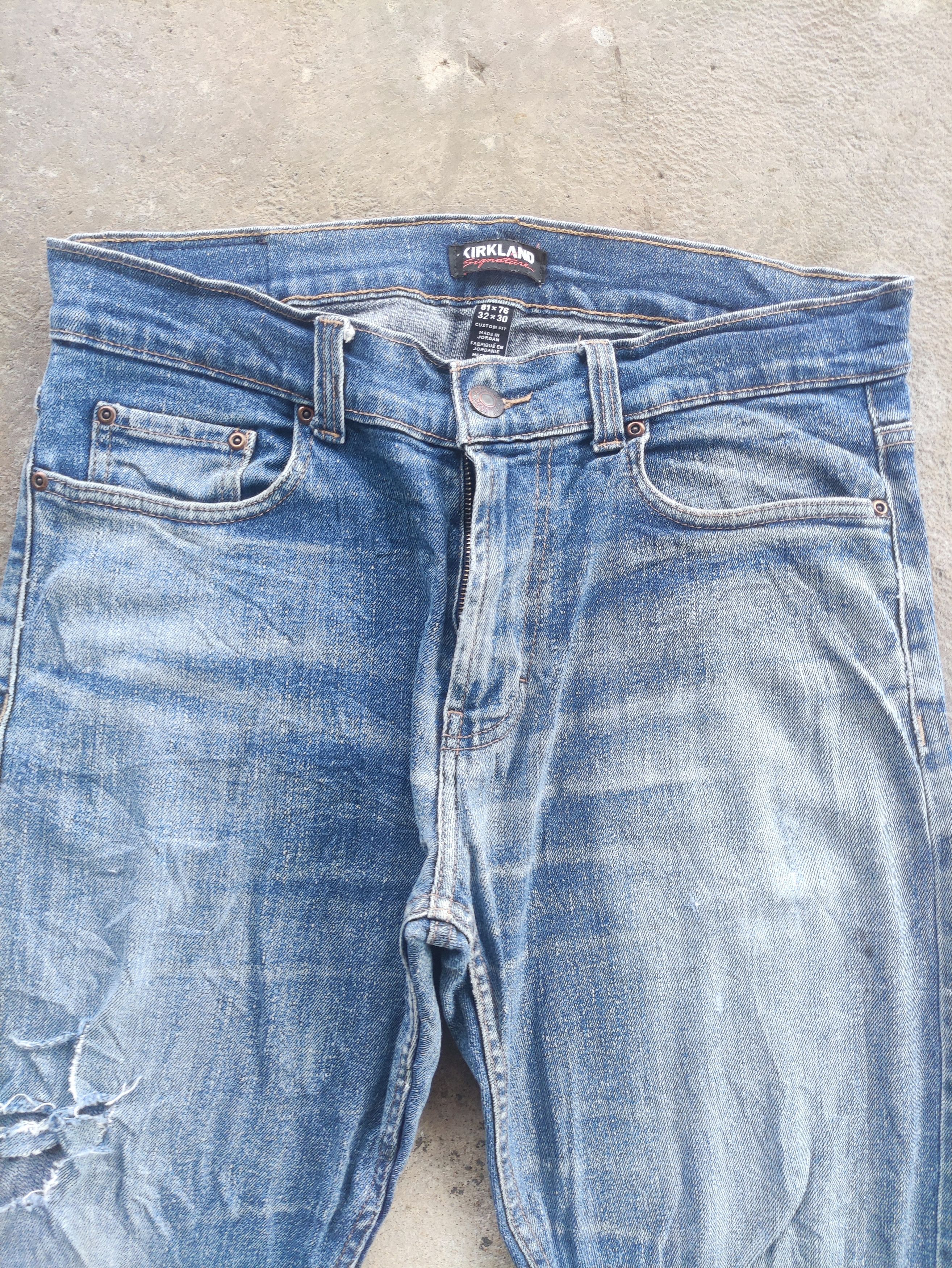 Kirkland Signature Vintage Kirkland Brand Distressed Faded Denim Pants Size US 33 - 3 Thumbnail
