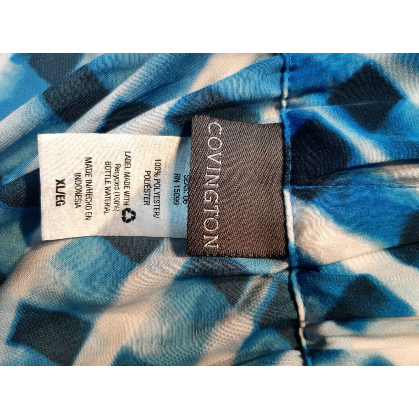 Vintage VINTAGE Covington Skirt Womens XL Blue Stretch Knee length Size 40" / US 18 - 5 Thumbnail