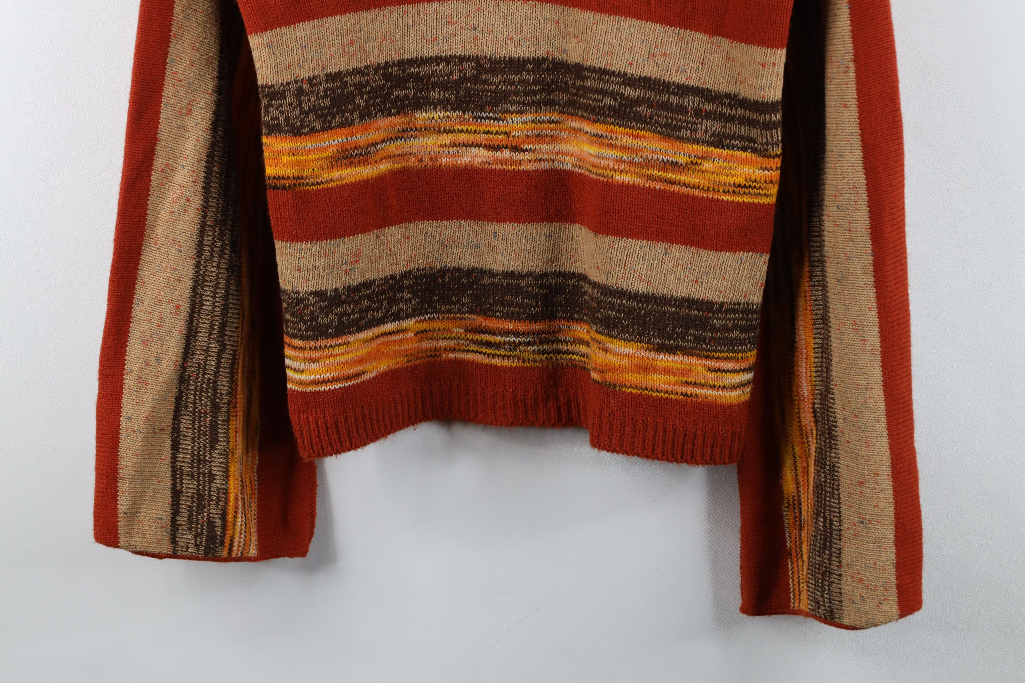 Vintage Vintage 60s 70s Boho Chic Flared Balloon Sleeve Knit Sweater Size M / US 6-8 / IT 42-44 - 3 Thumbnail