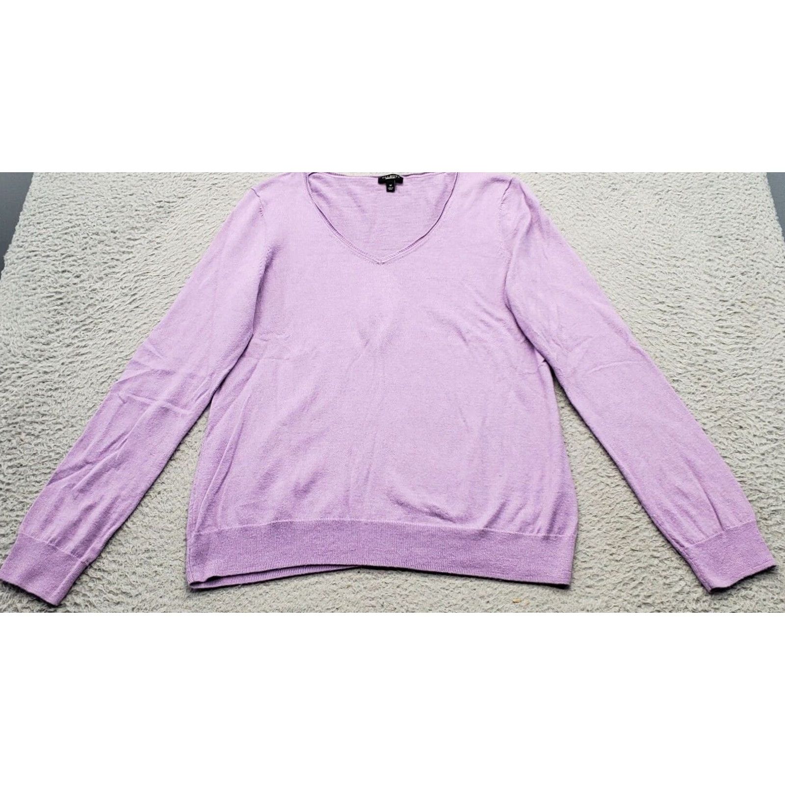 Talbots Talbots Sweater Womens Size M Purple Knit Long Sleeve V Neck Pullover Size M / US 6-8 / IT 42-44 - 2 Thumbnail