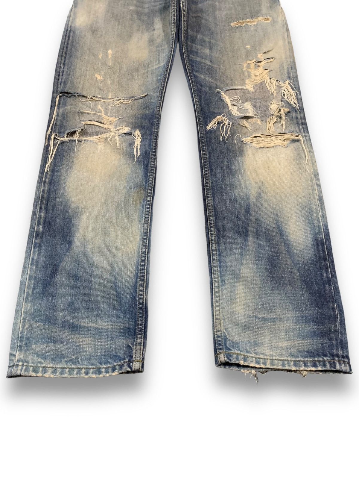 Diesel Diesel Industry Krayver Acid Wash Distressed Grunge Jeans Size US 32 / EU 48 - 9 Thumbnail