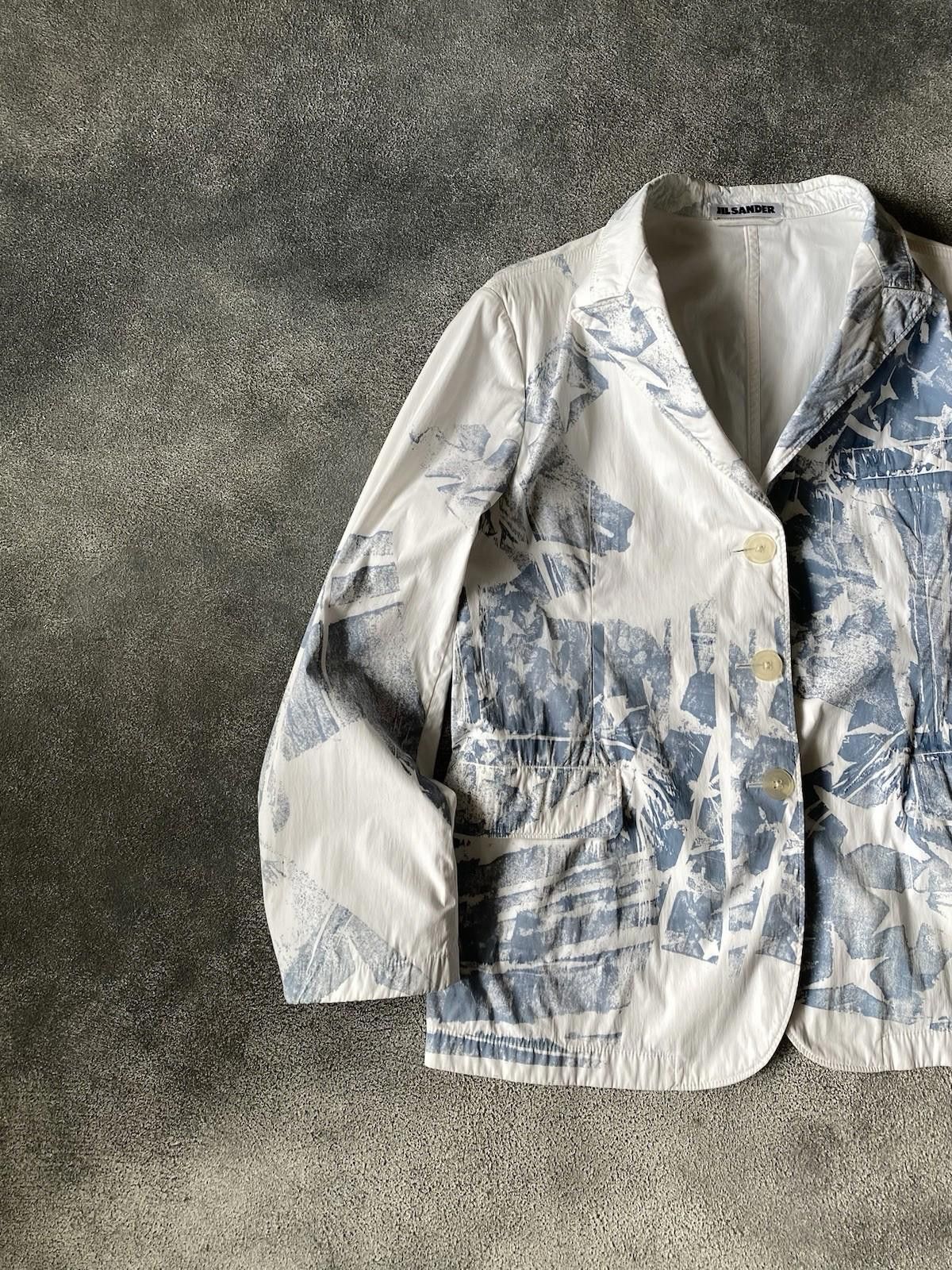 Jil Sander S/S 2005 Jil Sander by Raf Simons Runway Painted Blazer Size L / US 10 / IT 46 - 4 Thumbnail