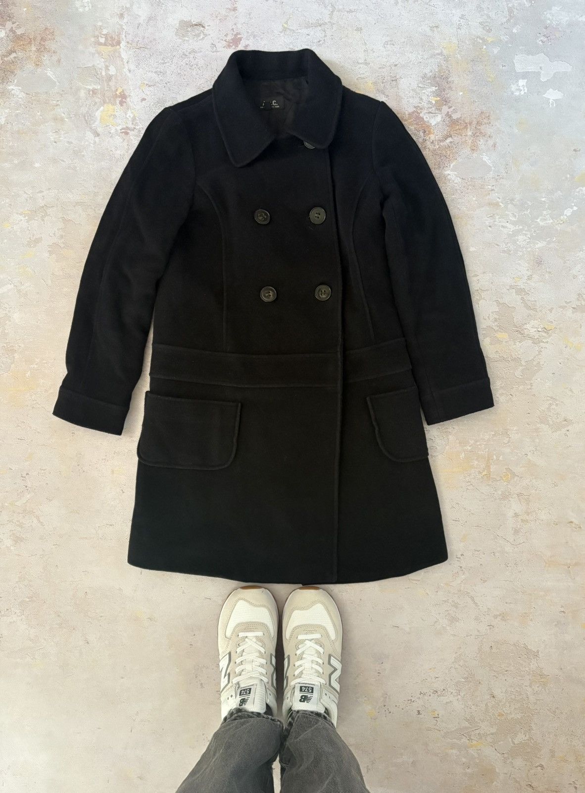A.P.C. Luxury Elegant A.P.C. Paris Double brested wool coat Size S / US 4 / IT 40 - 1 Thumbnail