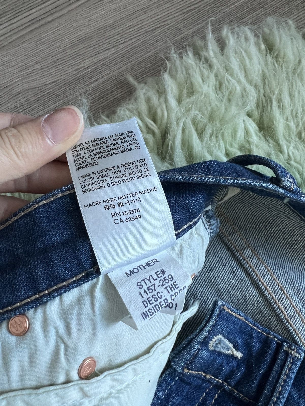 MOTHER MOTHER denim skinny flared crop jeans never worn Size 25" / US 0 / IT 36 - 6 Thumbnail