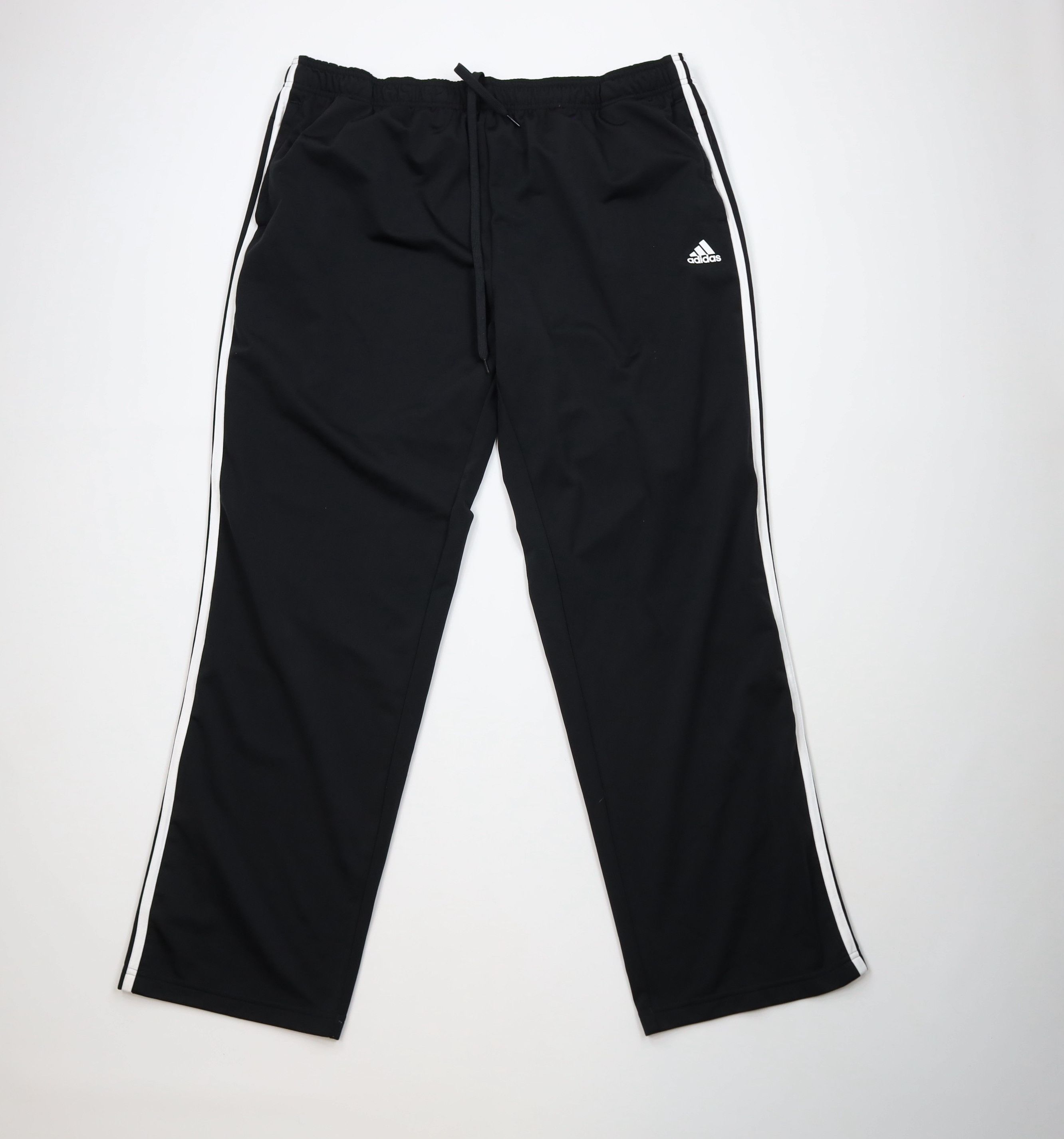 Adidas Vintage Y2K Adidas Striped Wide Leg Sweatpants Pants Black Size US 42 / EU 58 - 1 Thumbnail