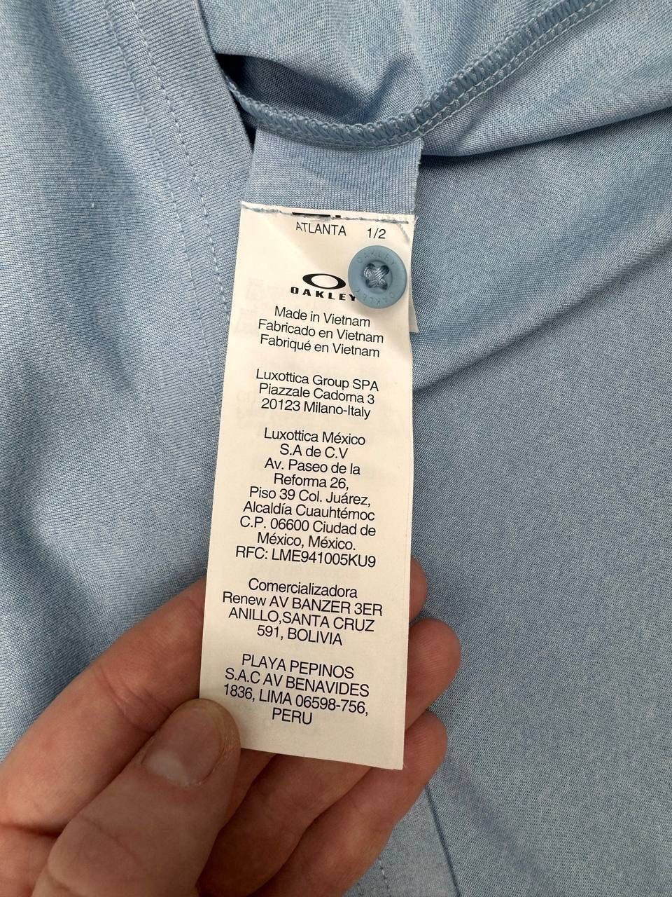 Oakley Oakley Men Hydrolix Polo T-Shirt Light Blue Size L Size US L / EU 52-54 / 3 - 5 Thumbnail