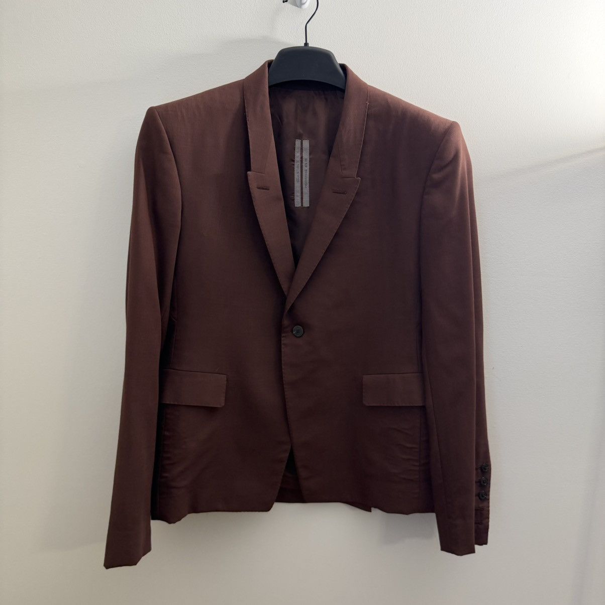 Rick Owens FW21 Phlegethon Wool Blazer Size 54R - 1 Thumbnail