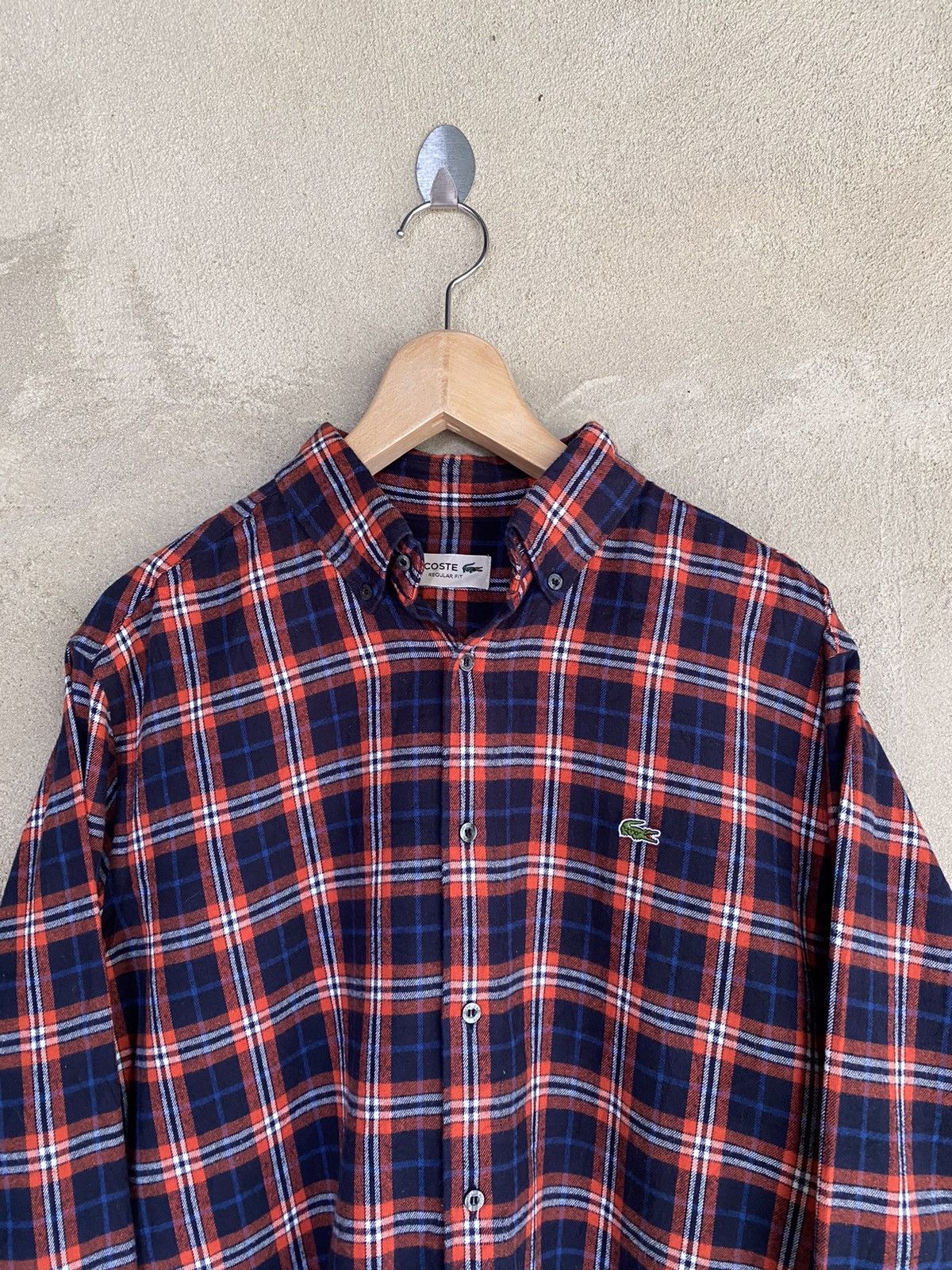Lacoste Vintage Lacoste Small Logo Plaid Tartan Flannel Shirt Size US M / EU 48-50 / 2 - 3 Thumbnail