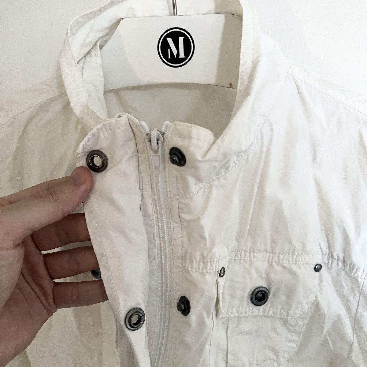 Japanese Brand × Vintage Y2k White Military jacket blazer like dolce diesel yohji Size XXS / US 00 / IT 34 - 3 Thumbnail