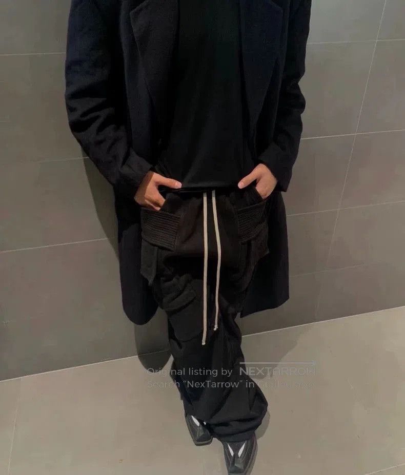 Rick Owens Rick Owens Black Cargo Pants for Men. Size US 30 / EU 46 - 4 Thumbnail
