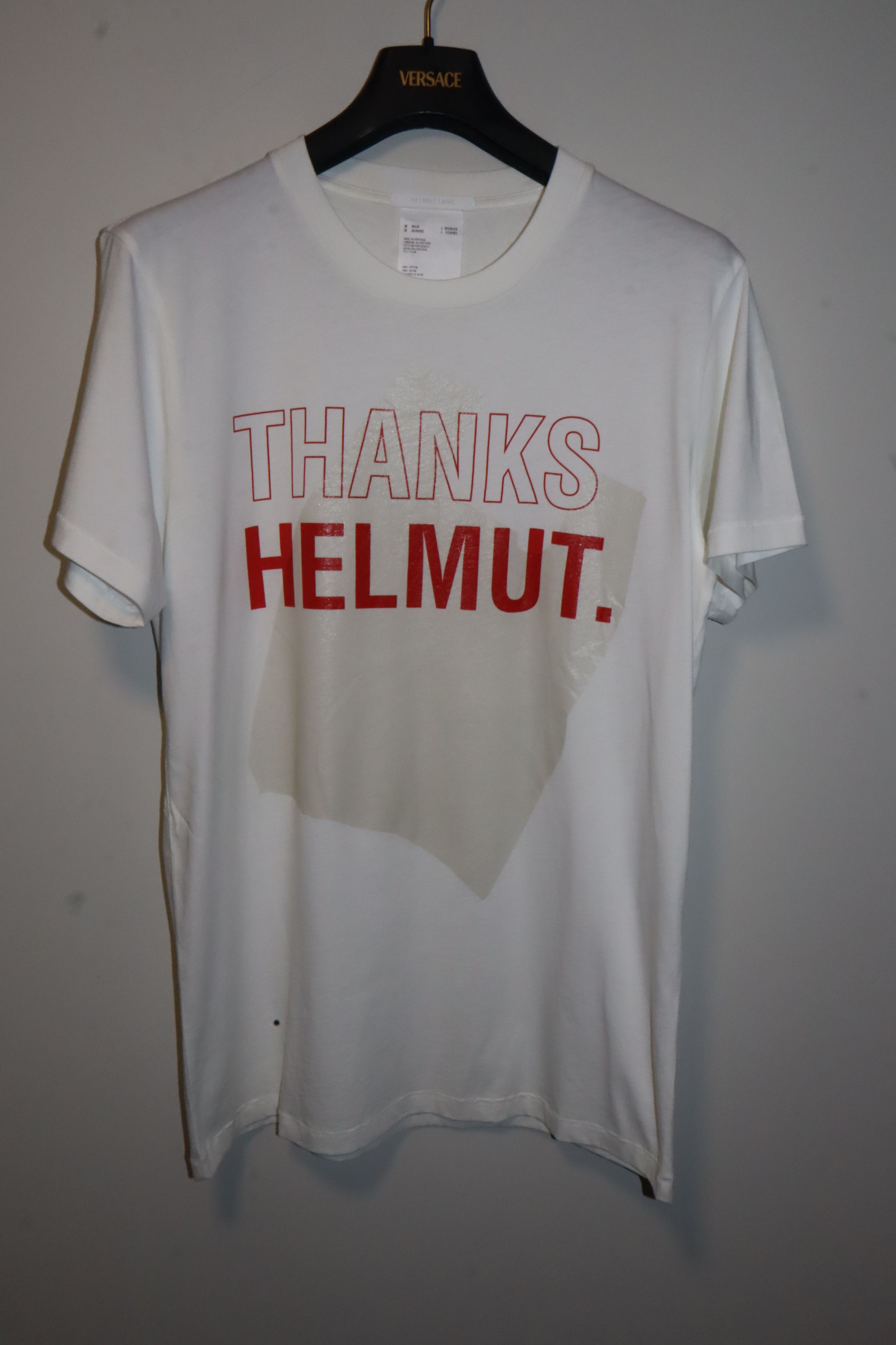 Helmut Lang "thanks helmut" t-shirt Size US M / EU 48-50 / 2 - 1 Thumbnail