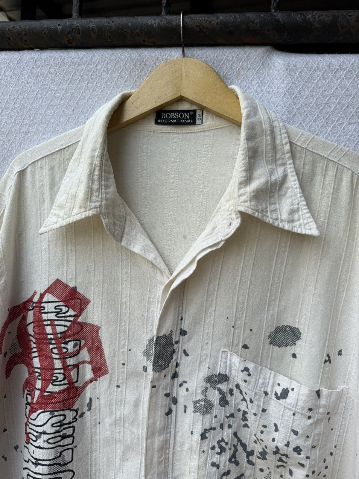 Hysteric Glamour Bobson Big Size Button Shirt Size US XXL / EU 58 / 5 - 8 Thumbnail