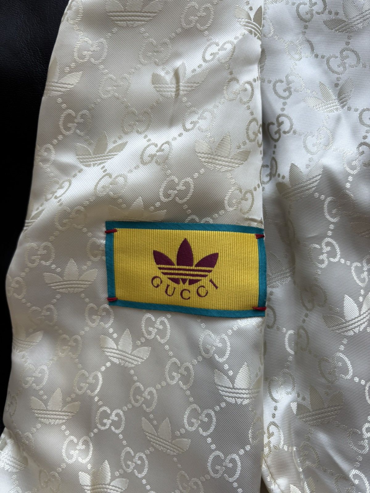 Adidas × Gucci Gucci Adidas Leather Biker Jacket Size US M / EU 48-50 / 2 - 9 Thumbnail