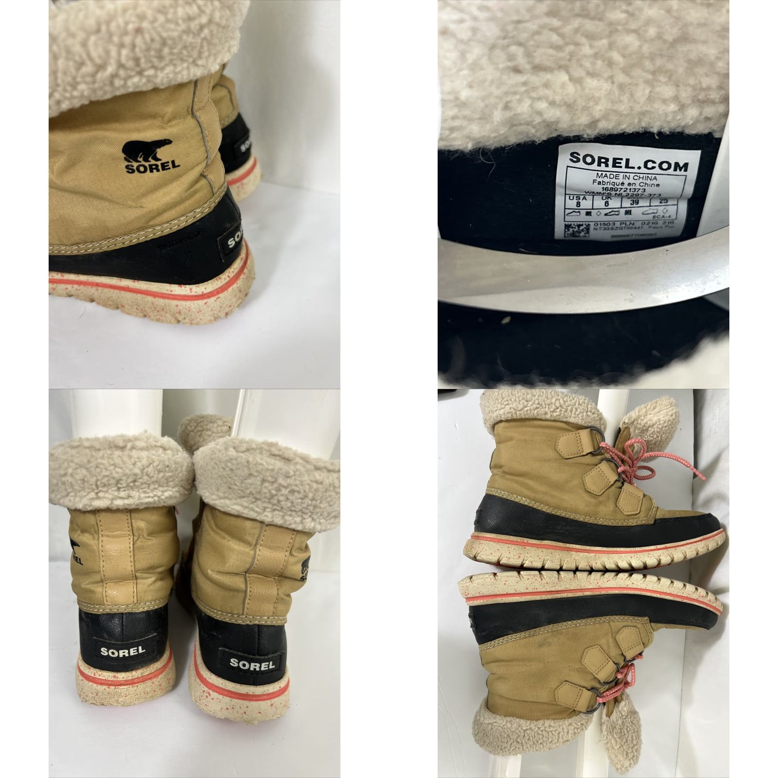 SOREL Sorel Cozy Carnival Boots Women 8 Brown Black Lightweight Snow NL2297-373 Size US 8 / IT 38 - 8 Thumbnail