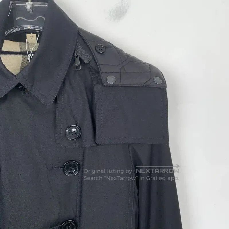 Burberry Burberry Black Cotton Women's Trench Coat. Size S / US 4 / IT 40 - 3 Thumbnail