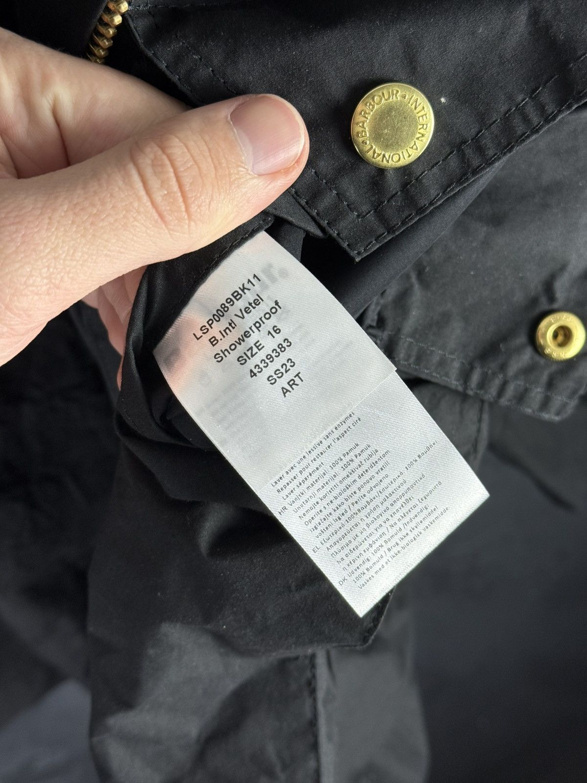 Barbour Barbour International Showerproof Women’s Jacket Size XL / US 12-14 / IT 48-50 - 12 Thumbnail