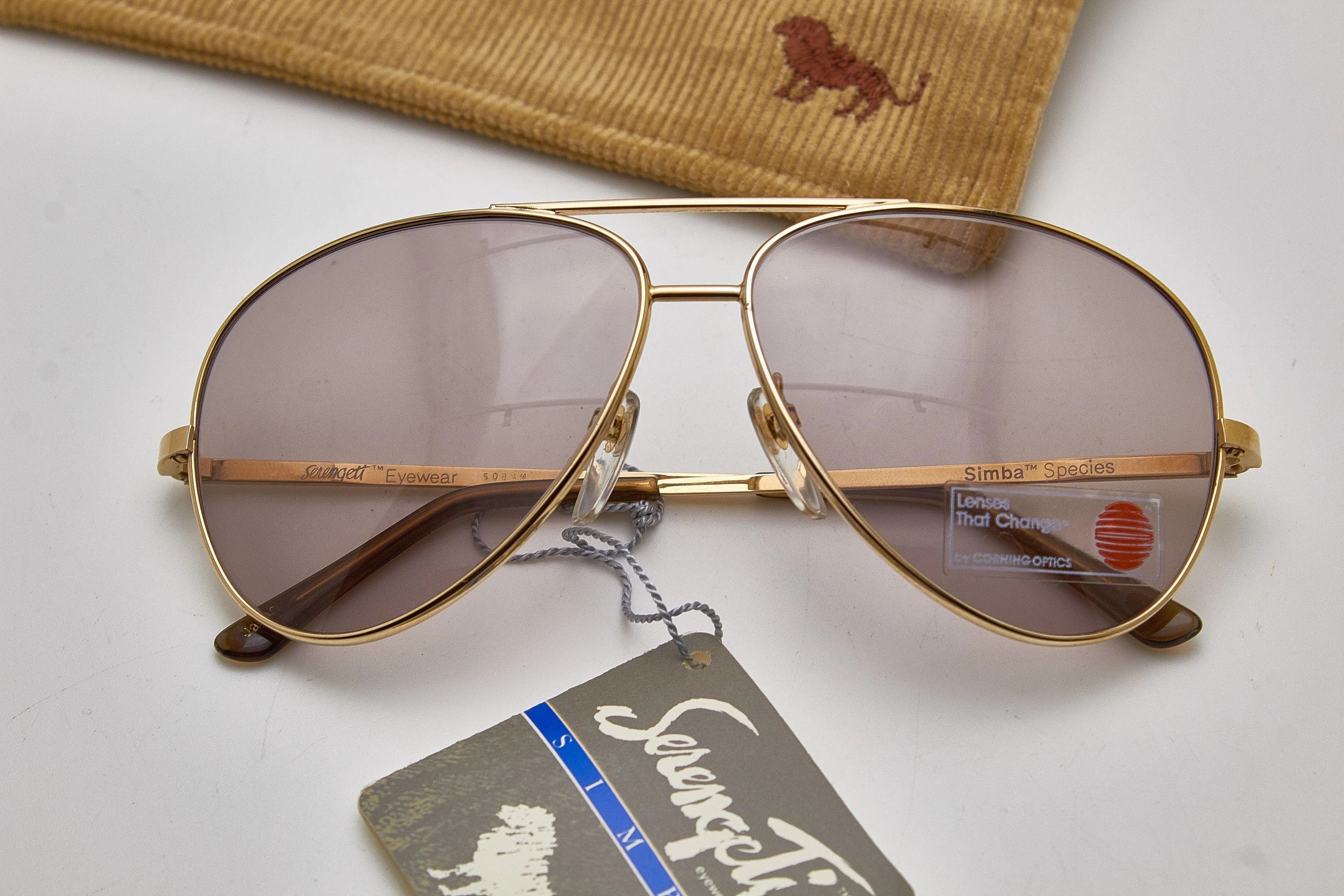 Serengeti SERENGETI quiet luxury 80s oversized gold thin metal specs Size ONE SIZE - 1 Thumbnail