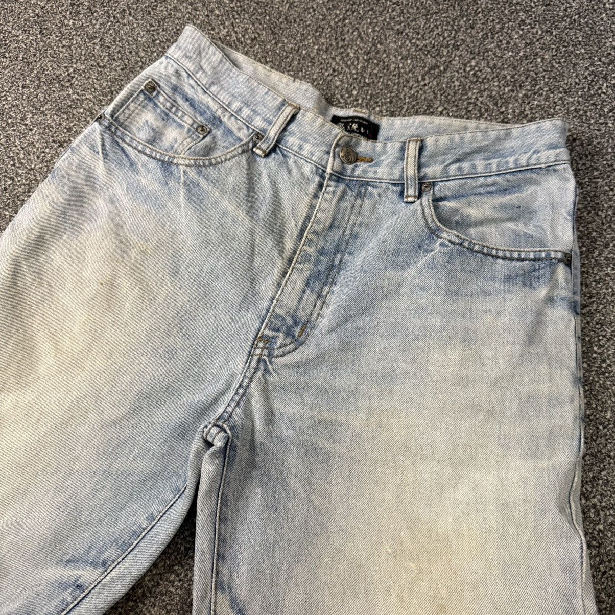 Tornado Mart 🔥🇯🇵 Japanese Vintage 90s Distressed Denim Blueway Flared Size US 31 - 3 Thumbnail