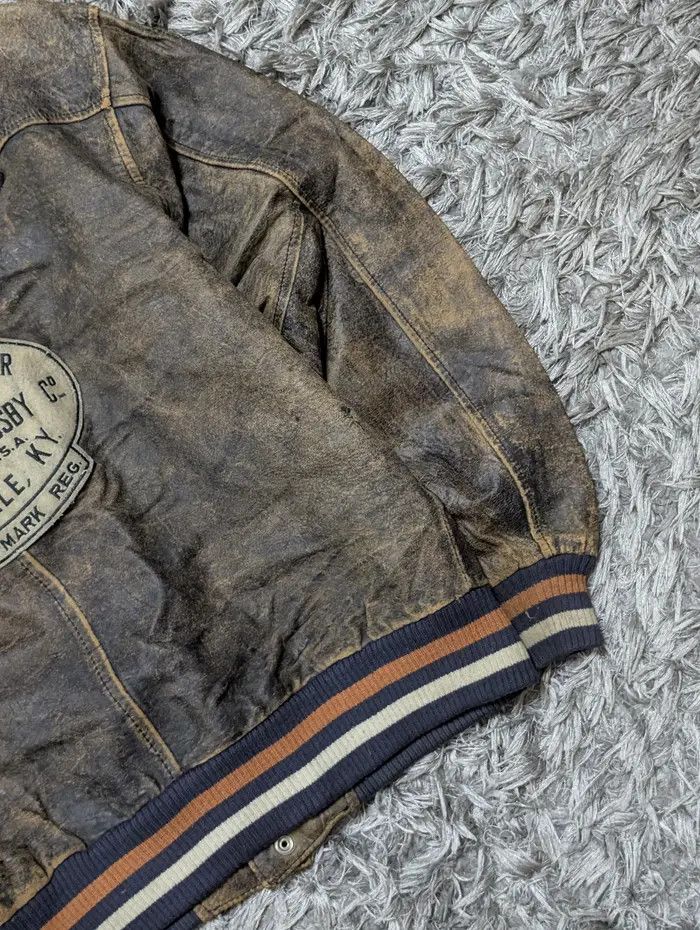 Louisville Slugger Vintage Baseball Jacket Cooper Collection Leather Coat Size US S / EU 44-46 / 1 - 5 Thumbnail