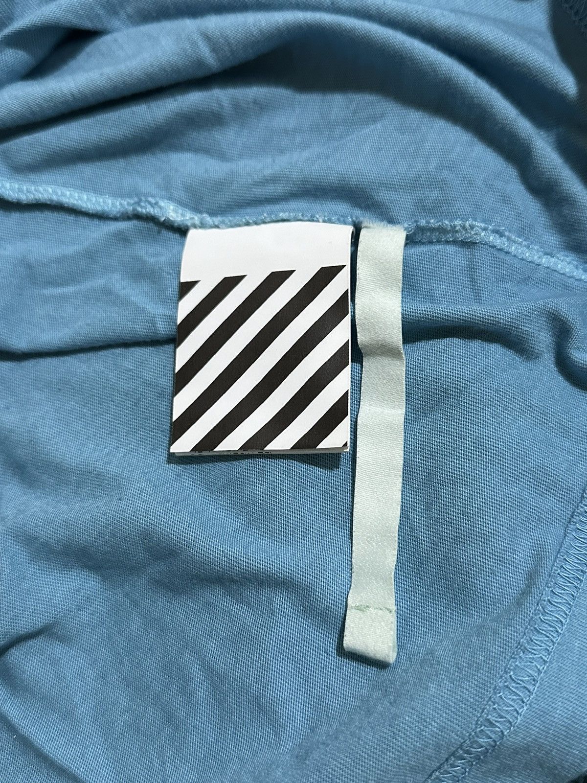 Off-White OFF-WHITE Blue Tye-Die Longsleeve Shirt with X logo Size US XL / EU 56 / 4 - 4 Thumbnail