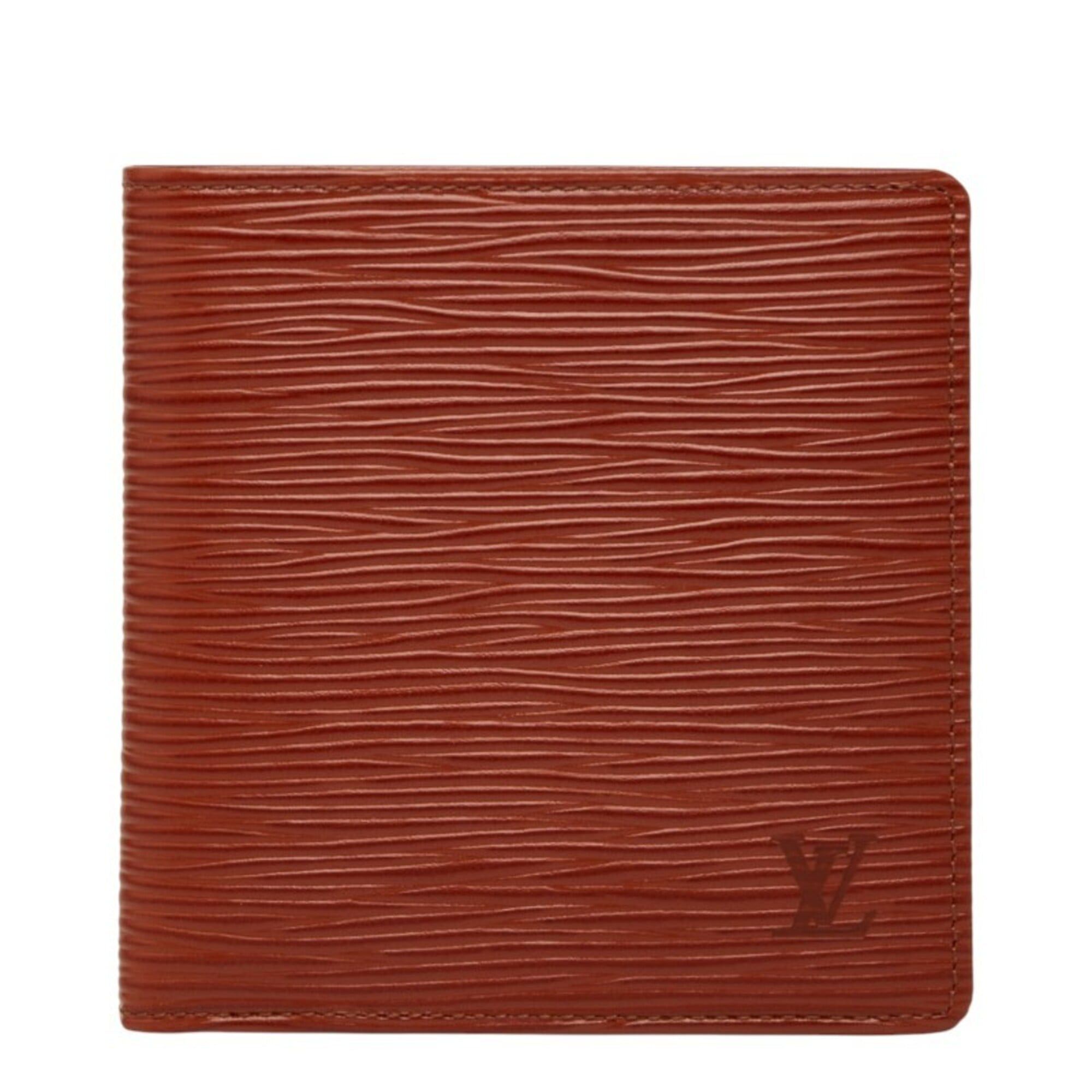 Louis Vuitton Louis Vuitton Epi Portefeuille Cartes Credit Monnaie Bi-fold Wallet M63543 Kenya Brown Leather Women's LOUIS VUITTON Size ONE SIZE - 1 Thumbnail